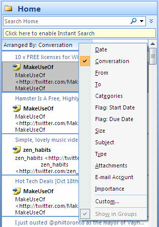 twitter outlook sociální konektor