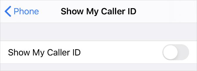 Zobrazit možnost Moje ID volajícího v Nastavení iPhone