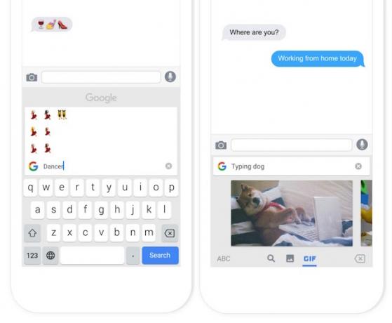 gboard emoji gif search