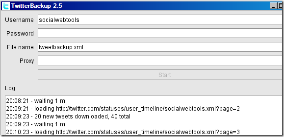 Zálohujte své tweety na Twitteru pomocí TwitterBackup.