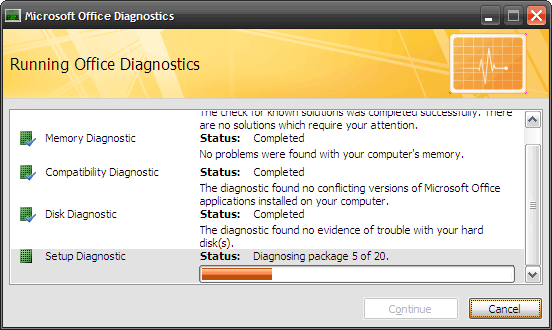 Jak opravit problémy Microsoft Office pomocí testu MS Office Diagnostics 4