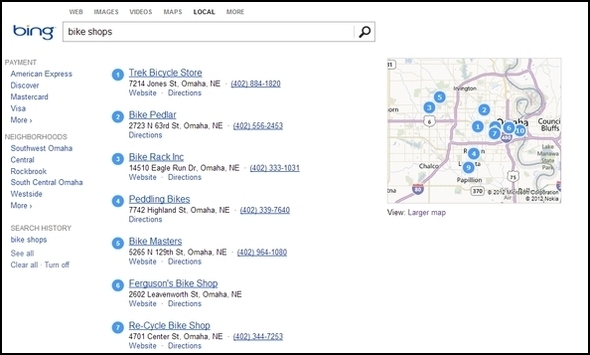 Větší než Google: Nejlepší kousky Bing Bing Local1