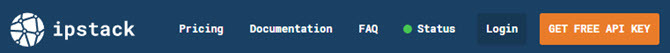 Klíč API ipstack ip geolokace zdarma