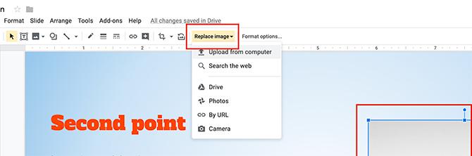 Jak vytvořit prezentaci Google Slides Nahradit obrázek