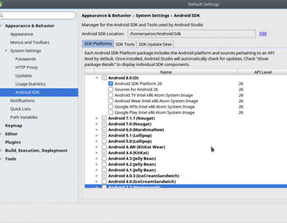 verze Android sdkmanager verze