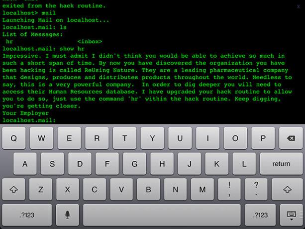 Hack RUN: Předstírat, že je hackerem v této textové adventuře Hackrun mail