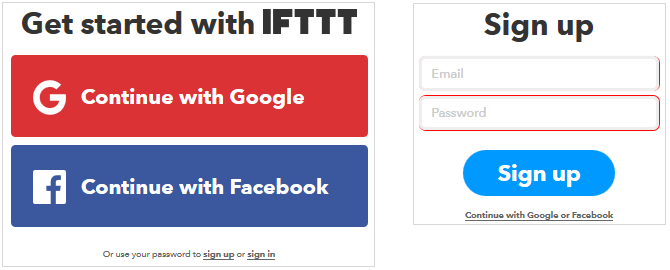 Průvodce Ultimate IFTTT: Používejte nejvýkonnější nástroj na webu jako profesionální 2IFTTT IFTTTSignUp