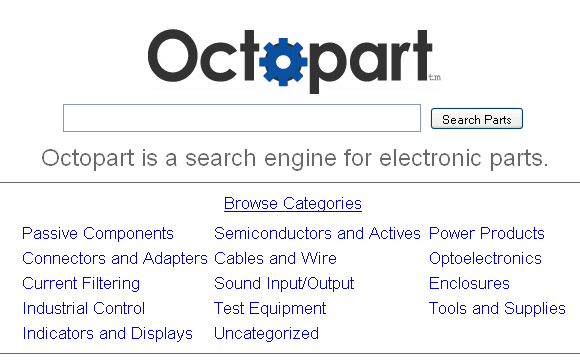 vyhledávání elektronických součástek