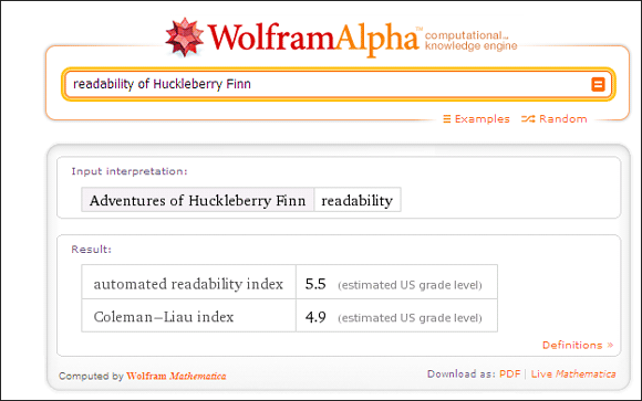 10 cool použití Wolfram Alpha, pokud čtete a píšete v anglickém jazyce Wolfram Alpha06