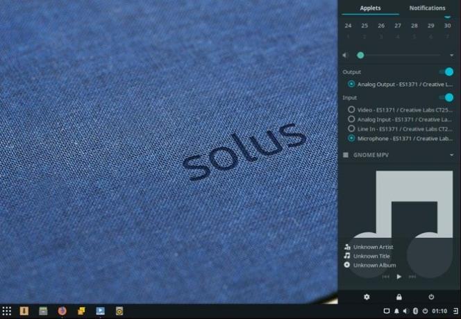 Populární systémy Linux Distros 2018 - solus