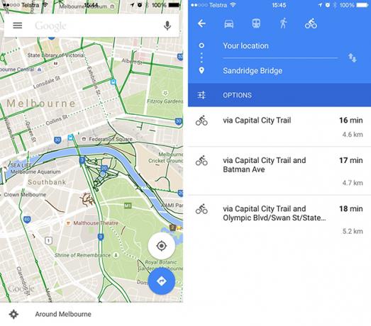 Bike Different: Nejlepší googlemaps pro iPhone pro cyklistické aplikace