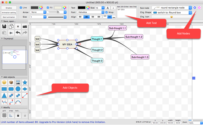 SimpleMindMap Mac Mind Map