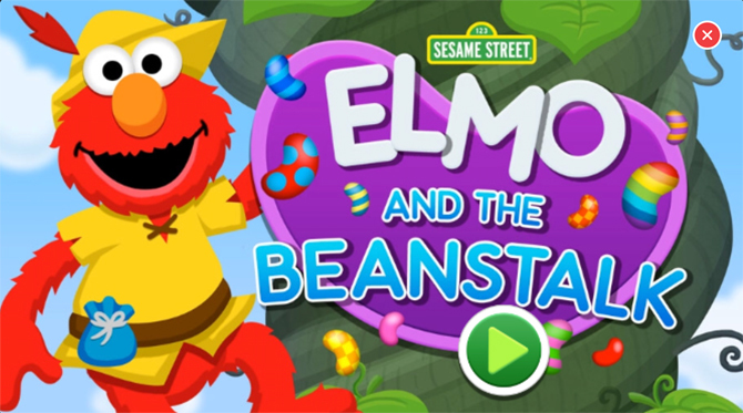 iphone vzdělávací aplikace pro děti - Elmo a Beanstalk iOS