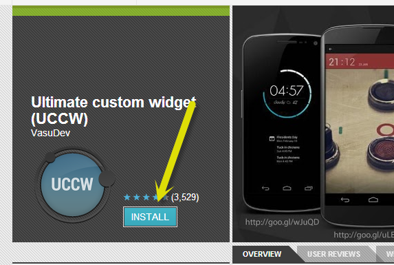 uccw widget android