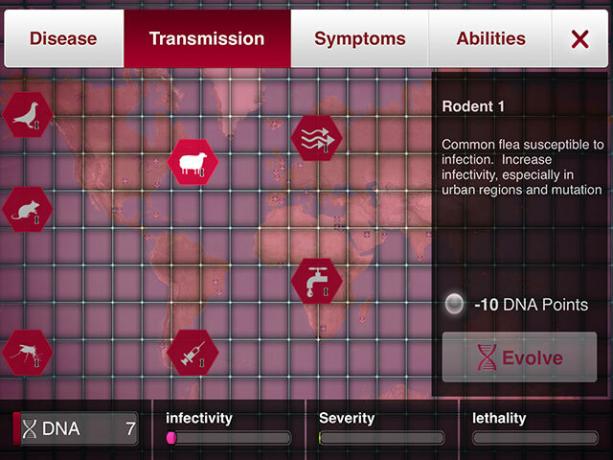 Vyberte nemoc a zničte lidstvo v Plague Inc. přenos