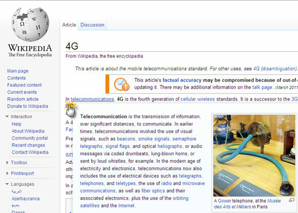 rozšíření wikipedie chrom