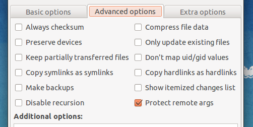 grsync help