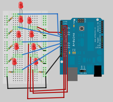 arduino vánoční osvětlení