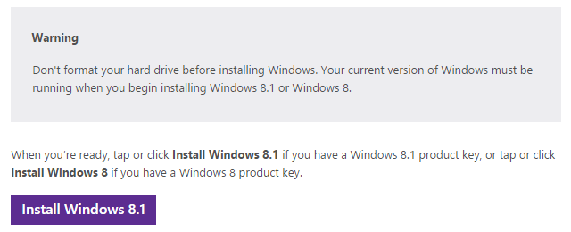 Instalační soubory systému Windows 8.1