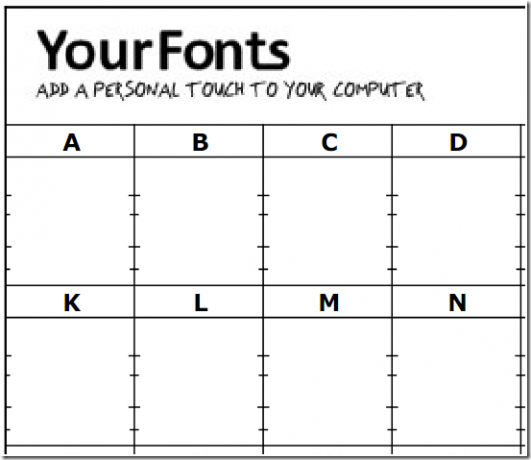 yourfontstemplateblank- digitální podpis