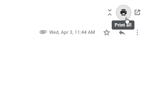 Klikněte na Gmail Print All