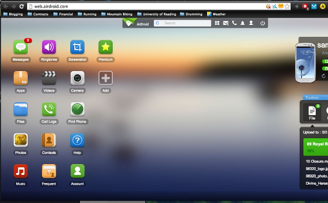 airdroid-web-interface