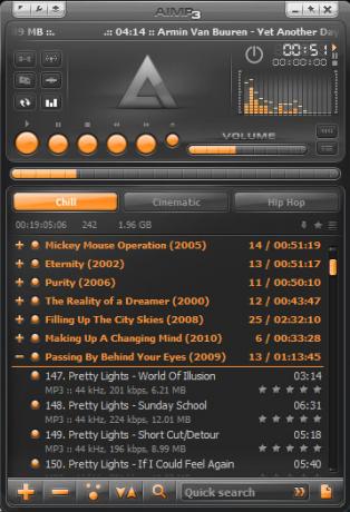 AIMP3: Vynikající hudební knihovna a přehrávač - lehký a zdarma! Hlavní obrazovka [Windows] zaměřovače
