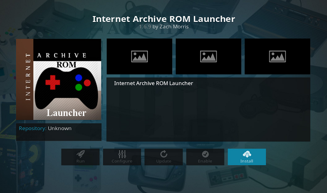 internetový archiv rom instalace na kodi