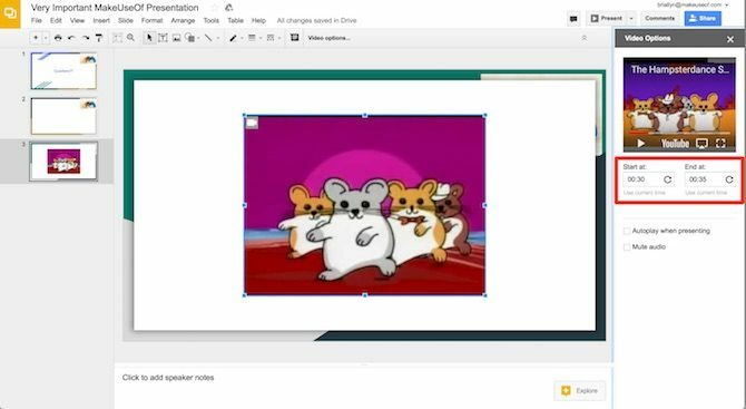 editace videoklipů google slides