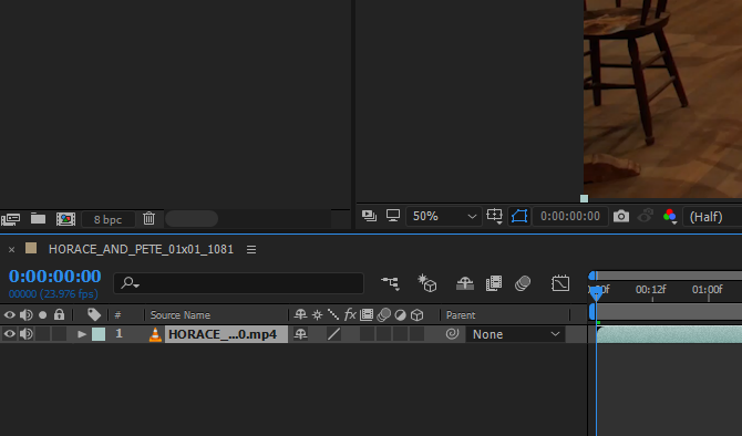 Jak pohybovat textem v ukázkové časové ose Adobe After Effects