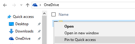 Windows 10 File Explorer Pin pro rychlý přístup