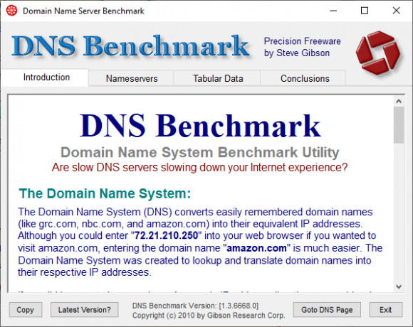 dns bench dns testovací nástroj