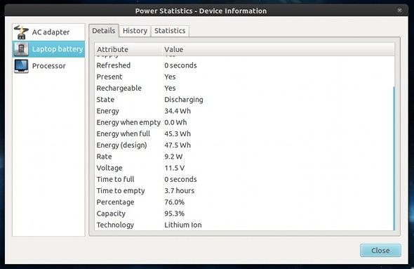 spotřeba energie linuxu