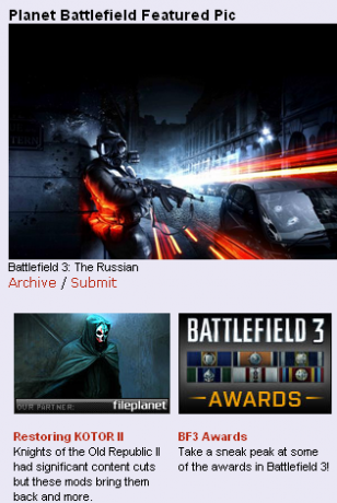 Battlefield 3 site