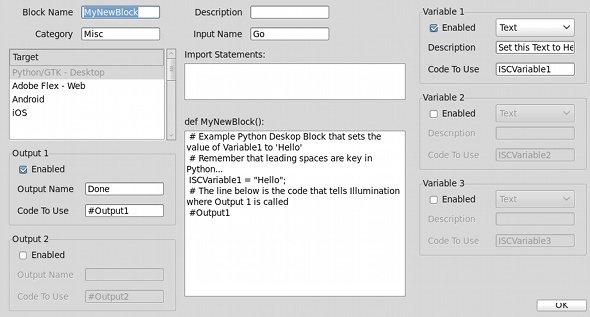 Vytvořte si vlastní programy pomocí Illumination Software Creator [prozradí] illum customblock