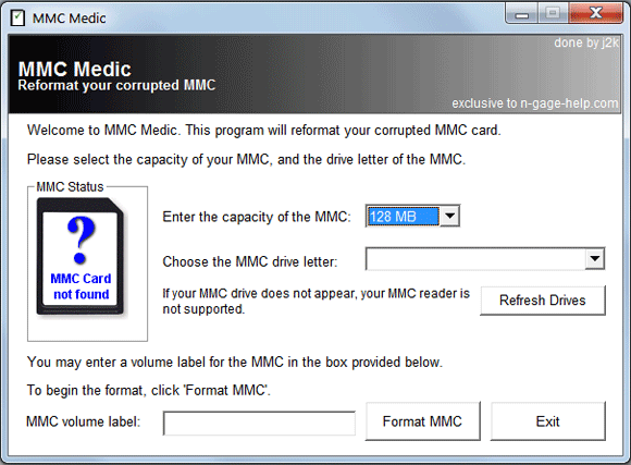 MMC Medic formátuje poškozené paměťové karty bez potíží mmc medic