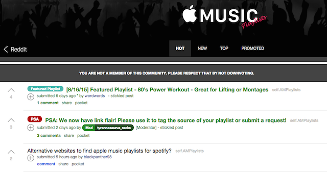 Reddit-amplaylisté
