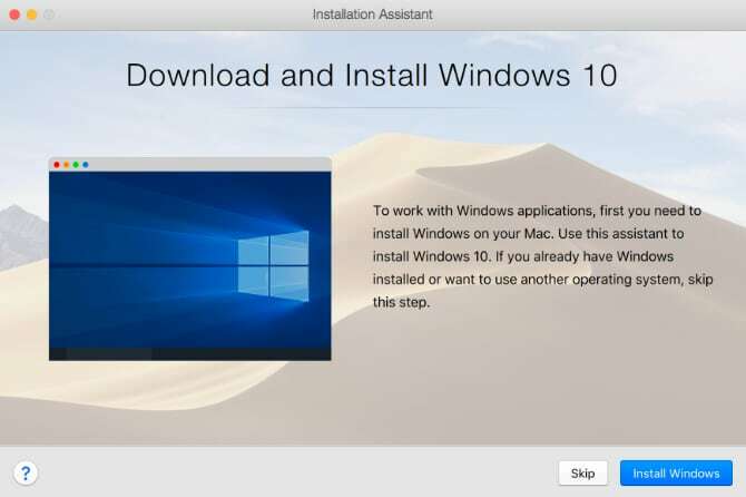 Parallels si můžete stáhnout Windows 10 za vás