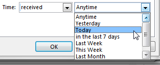 Filtry časových formátů Outlook Outlook