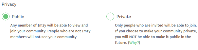 Imzy-Community-Privacy