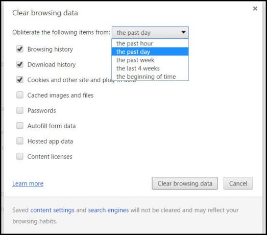 ChromeClearBrowserData