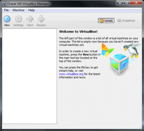 VirtualBox na Windows