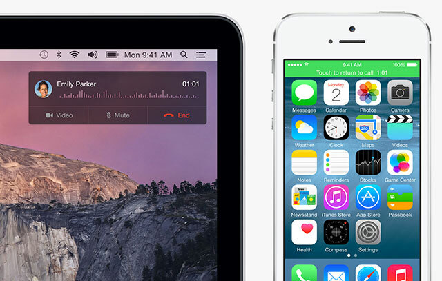 Co je nového v systému iOS 8? mac volání