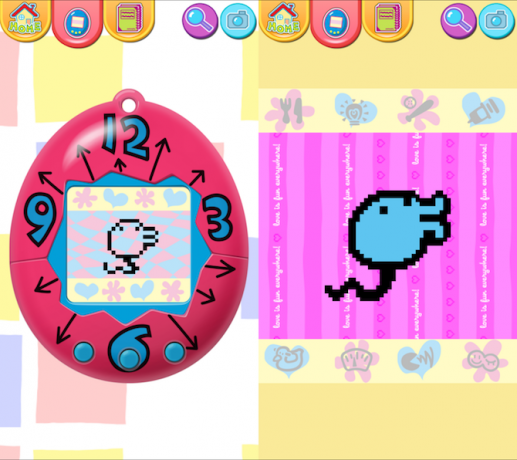 rozhraní tamagotchi