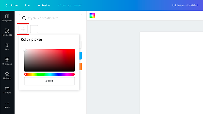 Canva's Color Picker