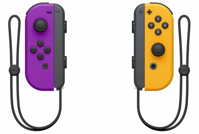 Nintendo Purple a Orange Joy-Cons