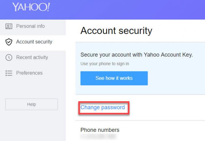 bezpečnostní tipy pro poštovní účet yahoo
