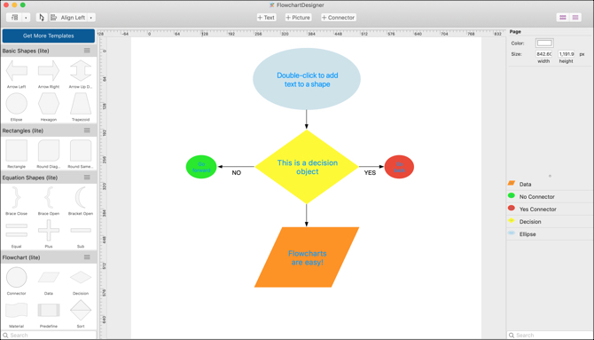 Návrhář vývojového diagramu pro Mac