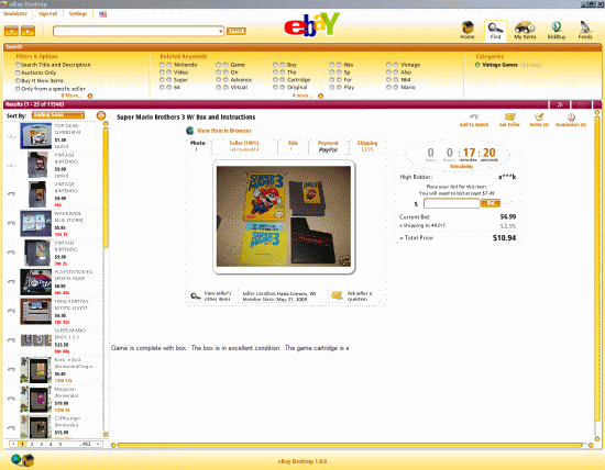 4 lepší alternativy k eBay's Smart Search Tool ebaydesktopitemview