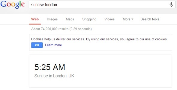 8 tipů pro vyhledávání Google, abyste měli vždy po ruce google sunrise london